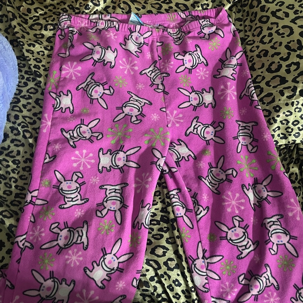 Women’s Pink Bunny Print Pajama Pants